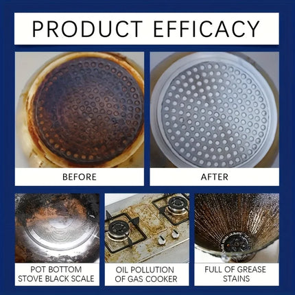 Pâte nettoyante multi-usages pour éliminer les taches tenaces et la rouille des casseroles et poêles - E-menage