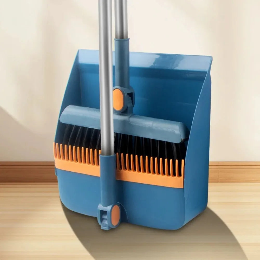Dustpan set Broom set Household broom broom Brush head sweeping Individual sweep broom Foldable garbage shovel broom
