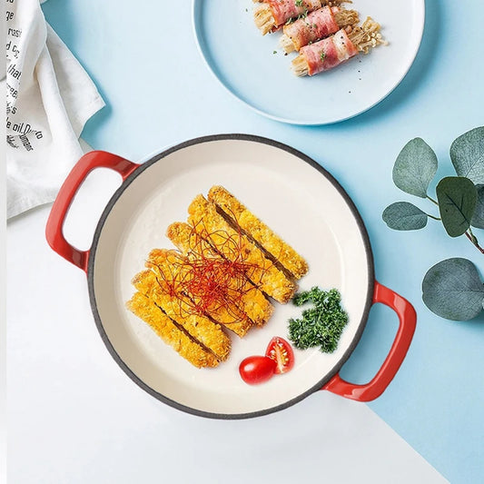 ABKW-Frying Pan Non-Stick Pan Double Ear Frying Pan Household Small Frying Pan Omelette Pan Kitchen Utensils