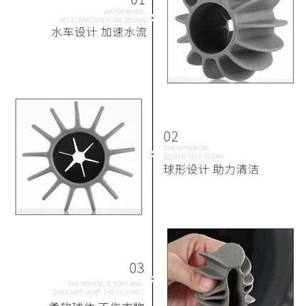 Laundry Ball Reusable Clothes Hair Cleaning Pet Hair Remover Washing Machine Cat Hair Catcher anti tangling drum Laundry Ball - E-menage