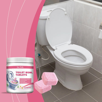 Toilet Cleaning Effervescent Tablets Cleaning Stains Remover Yellow Deodorant Freshener Automatic Toilet Bowl Bathroom Cleaner