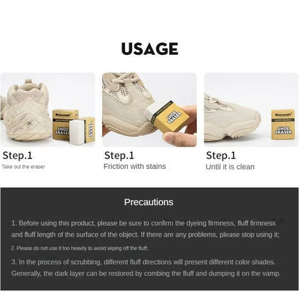 Nettoyant pour chaussures, daim, peau de mouton, nubuck mat, basket - E-menage