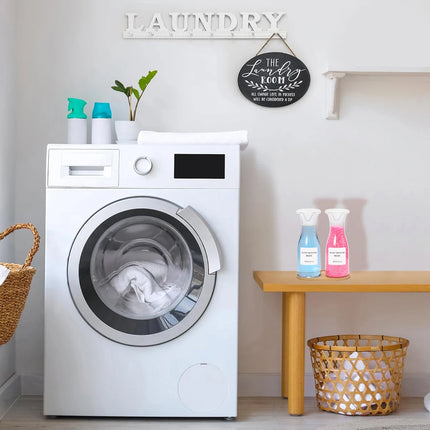 Lot de 2 distributeurs de lessive liquide avec plateaux - E-menage