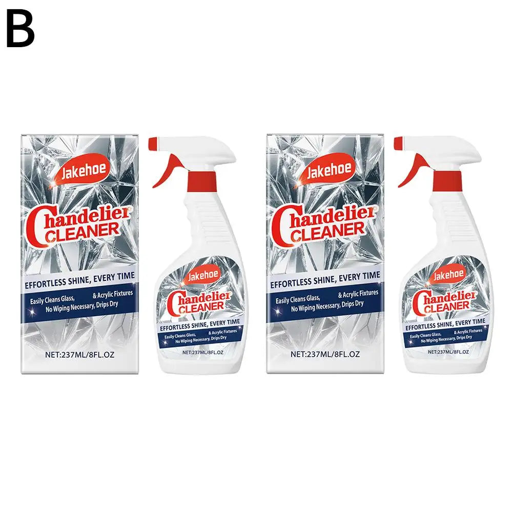 1/2PCS No Rinse Crystal Chandelier Cleaner Streak Free For Glass Metal Lamp Cleaning And Care Plastic Surfaces Eco Friendly Tool