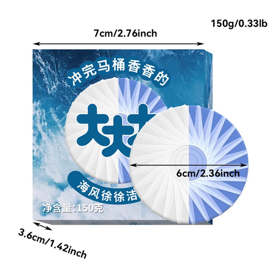 Large Dual-Color Toilet Cleaning Tablet - Long-Lasting 1000 Flushes Scented Stain Removal - Enhanced Efficacy Bathroom Care