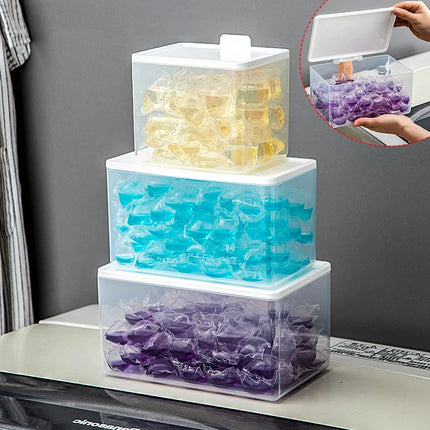 Boîte de rangement hermétique et étanche pour lessive en poudre - E-menage