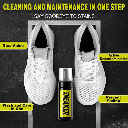 Nettoyant baskets - Nettoyage ultime pour chaussures en cuir - E-menage