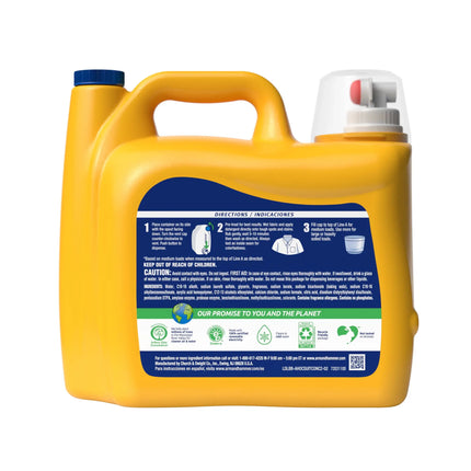 Advanced Clean Liquid Laundry Detergent with Oxi & Odor Eliminator, 150 fl oz for 75 Loads, Original Scent