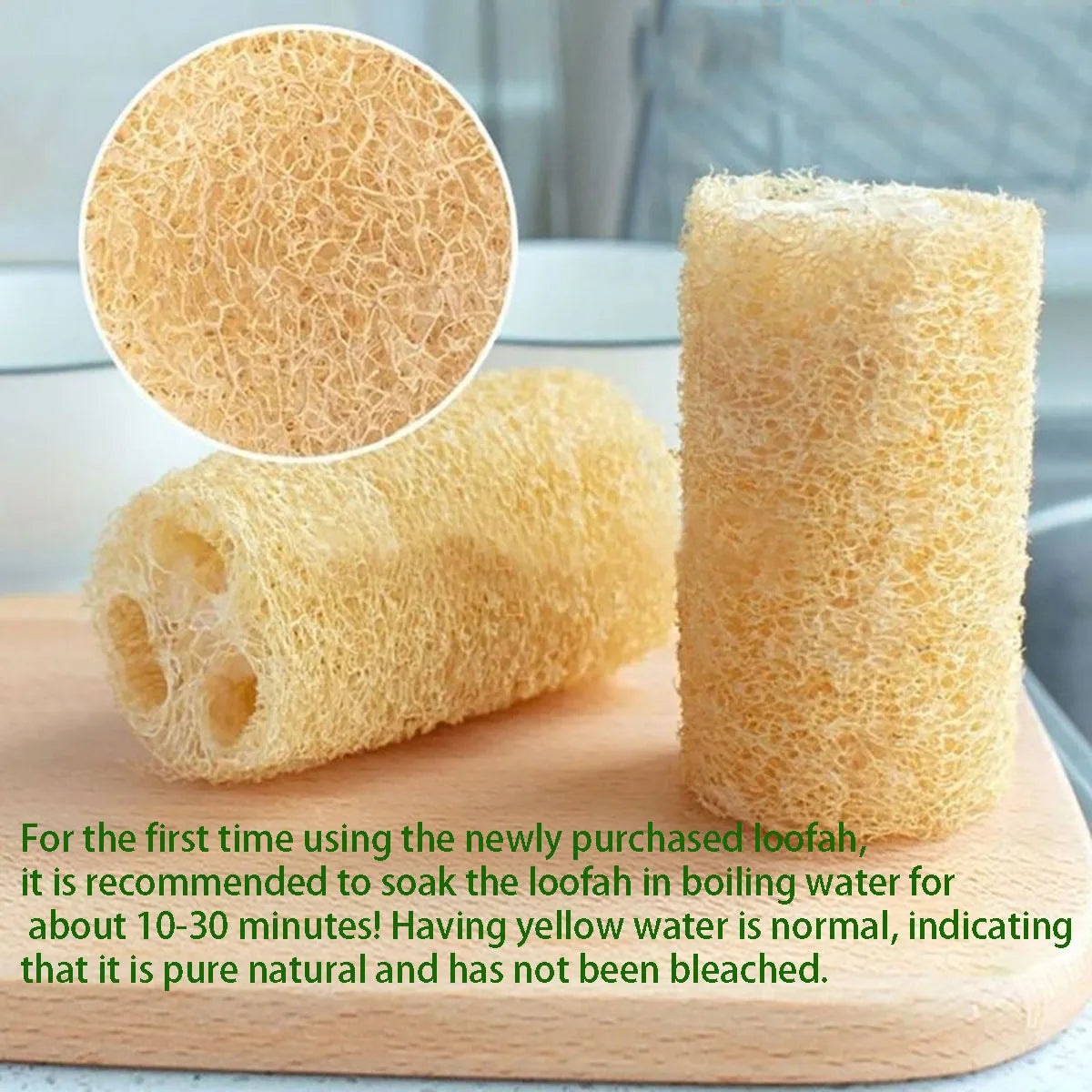 1pcs Natural Loofah Sponge Multi-purpose Cleaning Tool for Kitchen Bathroom Scrubber For Daily Cleansing Wash Body Scrubber Spa