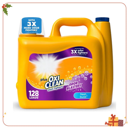 Liquid Laundry Detergent 128 Loads, 166.5 oz - Fresh Scent, High Efficiency, Stain Removal, Large Family, Everyday Use