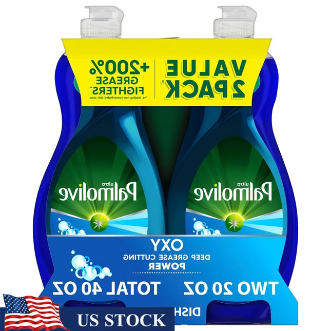 Ultra Oxy Liquide Vaisselle Puissant – Lot de 2 | 200 % Plus Efficace Contre la Graisse , Doux pour les Mains ,Sans Produits Chimiques