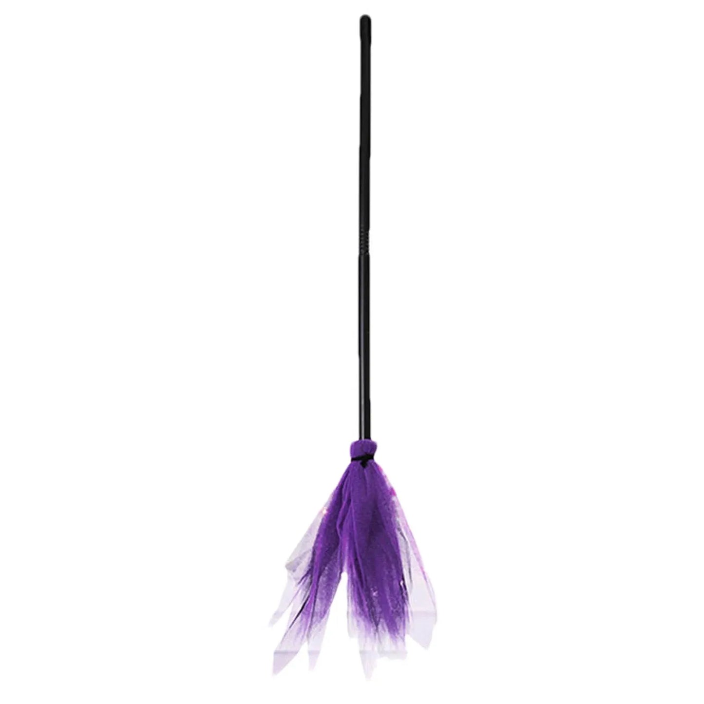 Witch Flying Broomstick Cosplay Prop Halloween Party Accessory Magic Broom Ride Fantasy Costume Decor for Wizards