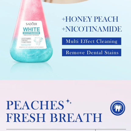 Niacinamide Toothpaste Whitening Teeth Remover Stain Cleans Teeth and Mouth Fresh Breath Toothpaste 220g