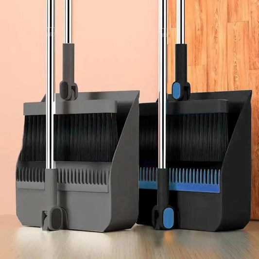 Dustpan set Broom set Household broom broom Brush head sweeping Individual sweep broom Foldable garbage shovel broom