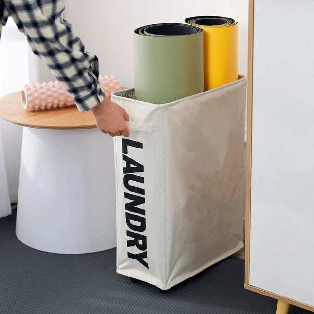 Laundry Basket Foldable Dirty Clothes Basket Clothes Organizer Yoga Storage Basket Home Assortment Box Laundry Boxs - E-menage