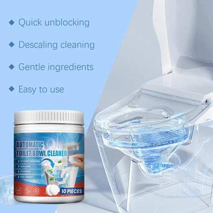 Toilet Bowl Cleaner  Cleaning 10 Tablets Blue Bubble  Powerful Deodorizer For Bathroom Wc  Descaling And Deodorize Toilet Cleane