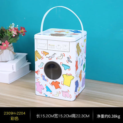 Storage Bucket for Household Laundry Detergent with Lid Hand-held Creative Storage Box Exquisite and Small Furniture Ornaments - E-menage