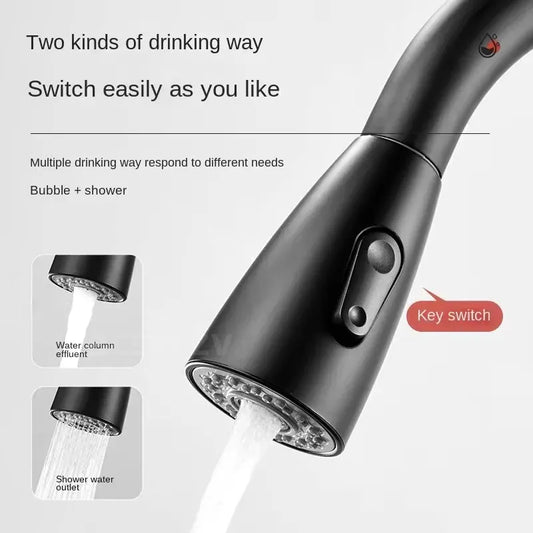 2025 NEW Kitchen Vegetable Wash Tank Stainless Steel Basin Sink Rotatable Hot Cold Pull-Out Extendable Faucet Vegetable Wash