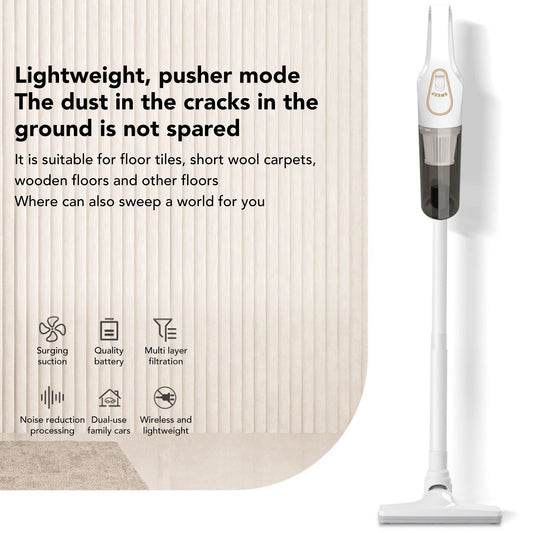Cordless Vacuum White Strong Suction Integrated Multifunction Removable Handheld Vacuum Cleaner Powerful for Car for Carpet