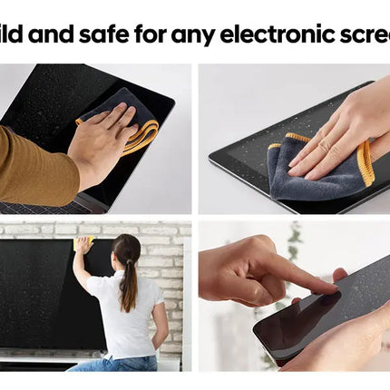 Screen Cleaner Spray Kit-Glass Cleaner Spray and Microfiber Cleaning Cloth,Suitable for a variety of Glass,Glasses,Camera Lenses