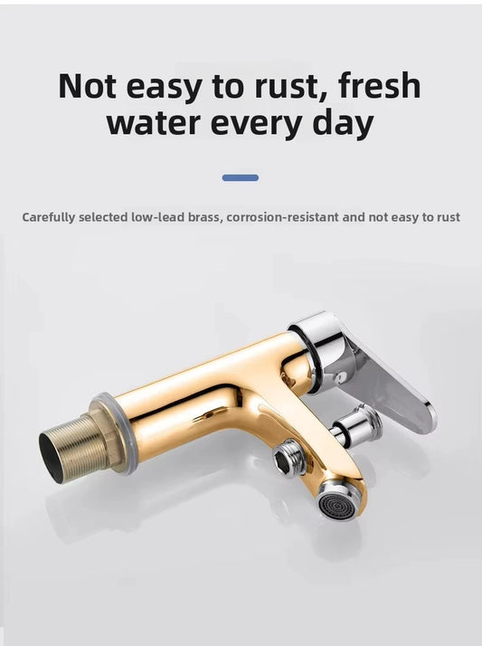 Bathroom shower faucet, single hole basin faucet with shower accessories, multifunctional home washbasin faucet