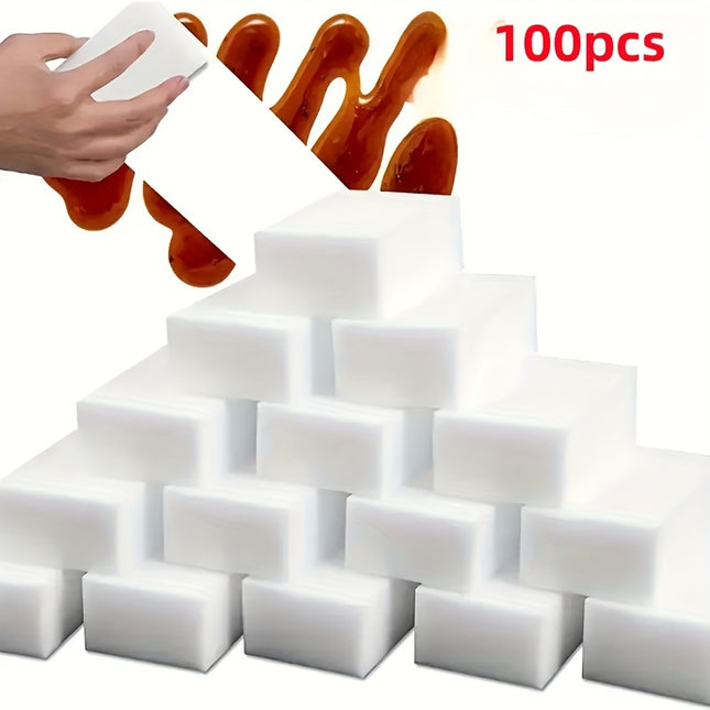Lot de 100 éponges magiques en mousse