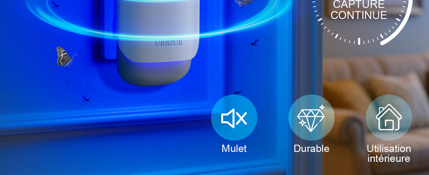 URBZUE - Piège à mouches à prise murale - E-menage