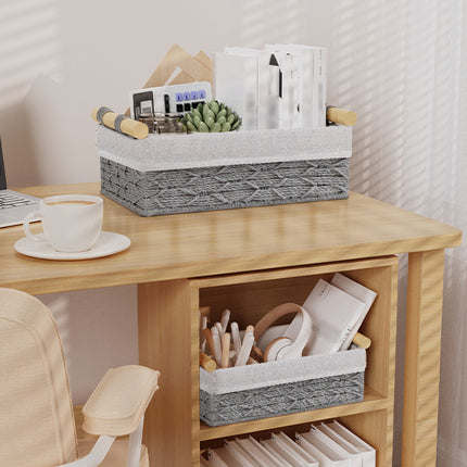 Yawinhe - Lot de 2 Panier de Rangement - E-menage