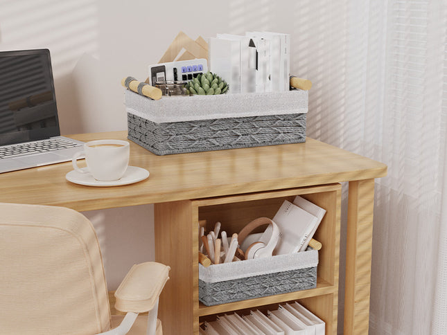 Yawinhe - Lot de 2 Panier de Rangement - E-menage