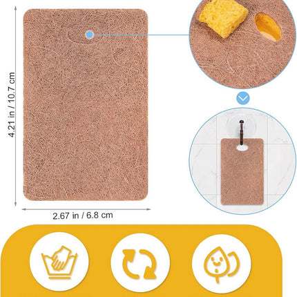 Paquet de 10 éponges de cuisine écologiques pour une vie durable - E-menage