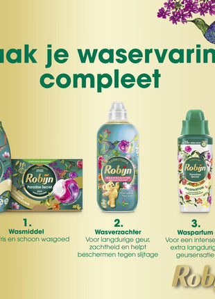 Robijn Klein & Powering Collections - Détergent liquide Secret Color Paradise - Pack de 6 - E-menage