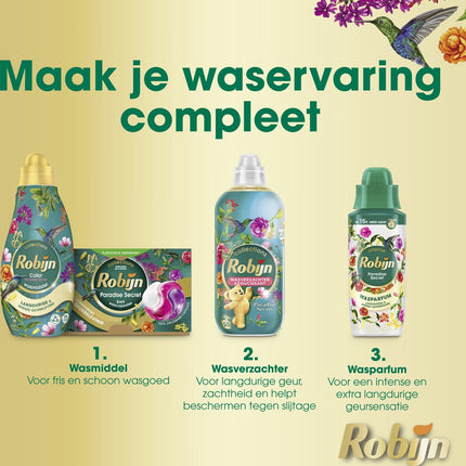 Robijn Klein & Powering Collections - Détergent liquide Secret Color Paradise - Pack de 6 - E-menage