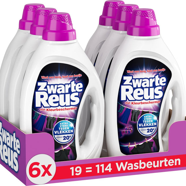 Black Giant Gel - Détergent liquide - Pack économique de 6 - E-menage