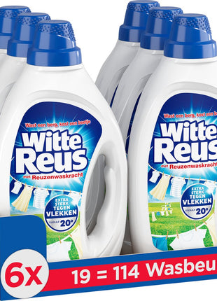 Witte Reus Gel - Lessive Liquide - Pack de - Vrac - 100 Lavages - E-menage
