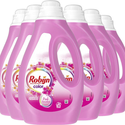 Détergent liquide Robijn Color Pink Sensation - Pack économique de 6 - E-menage
