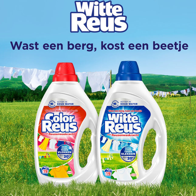 Witte Reus Gel - Lessive Liquide - Pack de - Vrac - 100 Lavages - E-menage