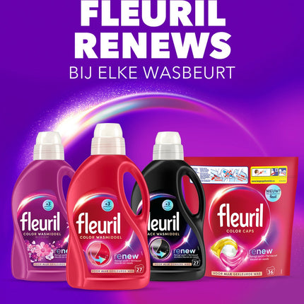 Fleuril Renew Color - Détergent liquide - Pack économique de 4 - E-menage
