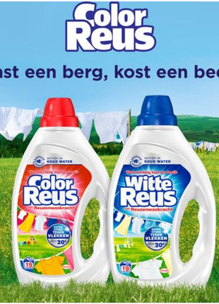 Color Reus Gel - Lessive Liquide - Linge Coloré - Vrac - 100 Lavages - E-menage