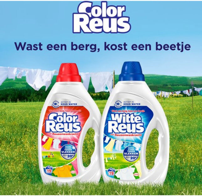 Color Reus Gel - Liquid Laundry Detergent - Colored Laundry - Bulk - 100 Washes