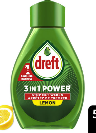 Dreft 3in1 Power Spray Refill Stop Soaking - prétraitement, dégraissant pour vaisselle et Cuisine - Pack de 10 - E-menage