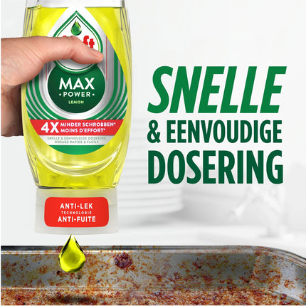 Liquide Vaisselle Dreft MaxPower Citron Liquide -  8x 450ML - Pack de 8