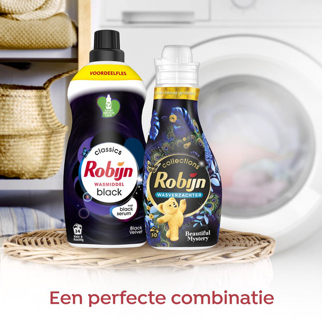 Robijn Klein &amp; Powerful Black Velvet Liquid Detergent - Pack of 2