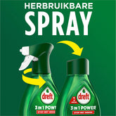 Dreft 3in1 Power Spray Stop Soaking - Spray de prétraitement, dégraissant -pack de 10 - E-menage