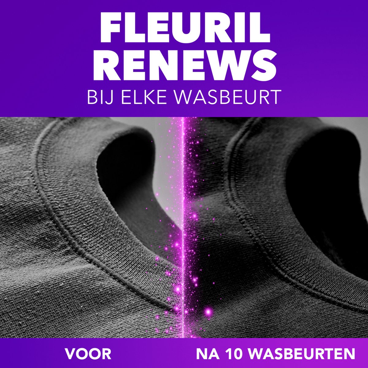Fleuril Renew Zwart - Détergent liquide - Pack économique de 4 - E-menage