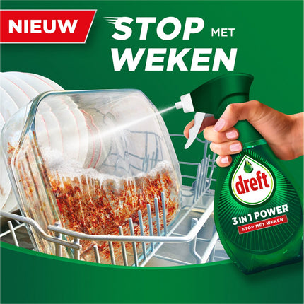 Dreft 3in1 Power Spray Stop Soaking - Spray de prétraitement, dégraissant -pack de 10 - E-menage