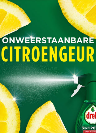 Dreft 3in1 Power Spray Refill Stop Soaking - prétraitement, dégraissant pour vaisselle et Cuisine - Pack de 10 - E-menage