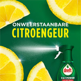 Dreft 3in1 Power Spray Refill Stop Soaking - prétraitement, dégraissant pour vaisselle et Cuisine - Pack de 10 - E-menage