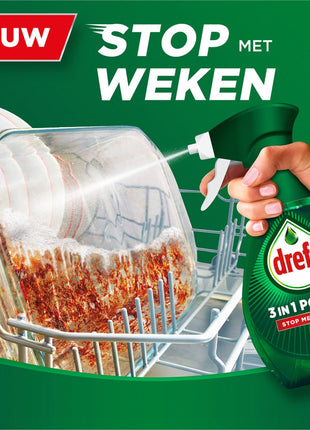 Dreft 3in1 Power Spray Refill Stop Soaking - prétraitement, dégraissant pour vaisselle et Cuisine - Pack de 10 - E-menage