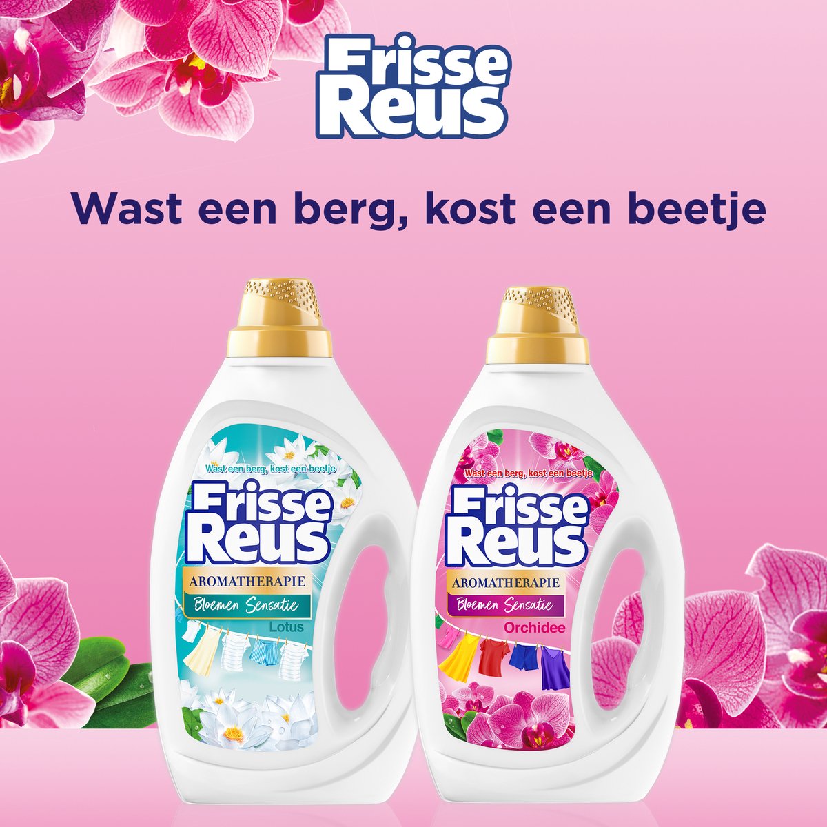 Fresh Reus Gel Orchidée - Lessive Liquide - Pack Économique de 6 - E-menage
