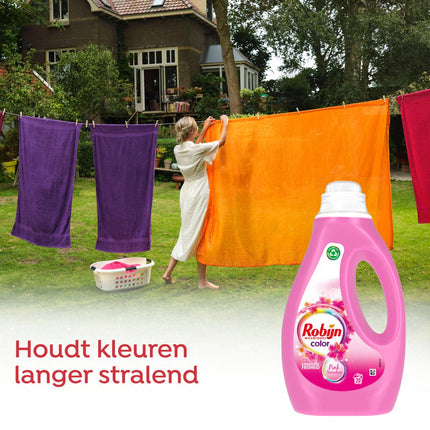 Détergent liquide Robijn Color Pink Sensation - Pack économique de 6 - E-menage